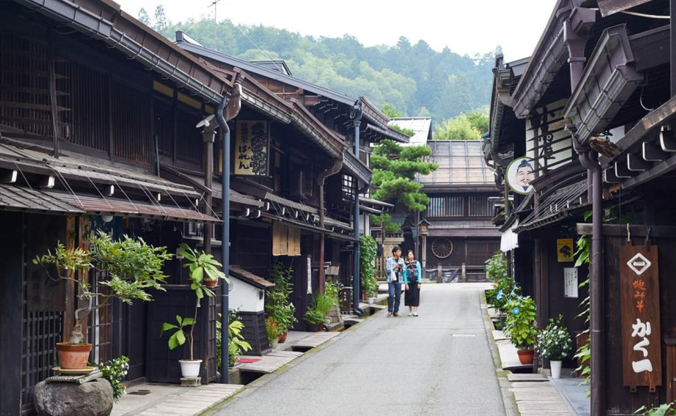 日本高山市古街 日本高山市古街