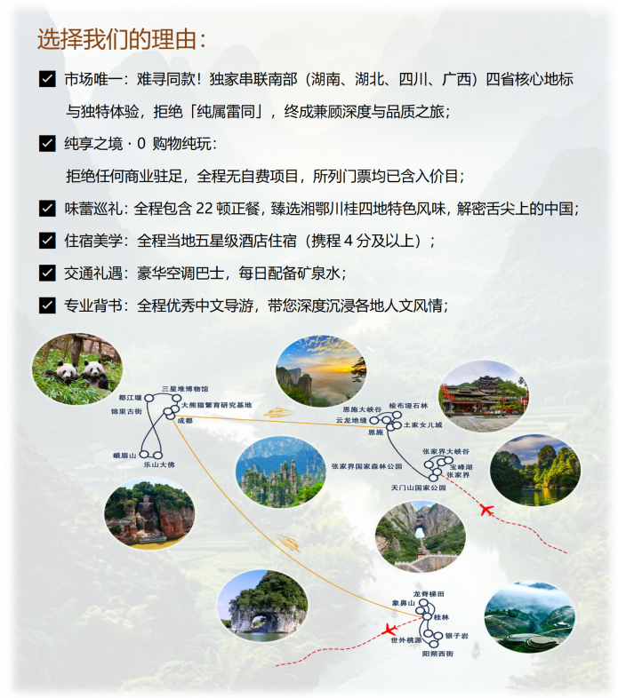 中國風光系列之（尊享B團）張家界-恩施-成都-峨眉山-龍脊梯田-陽朔-桂林15天13晚_07